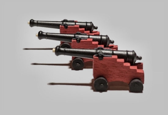 Constitution's 24pdr guns under construction Image of Constitution's 24pdr cannon