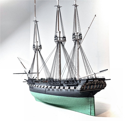 Constitution receiving her ratlines Image of Constitution continuing to being rigged