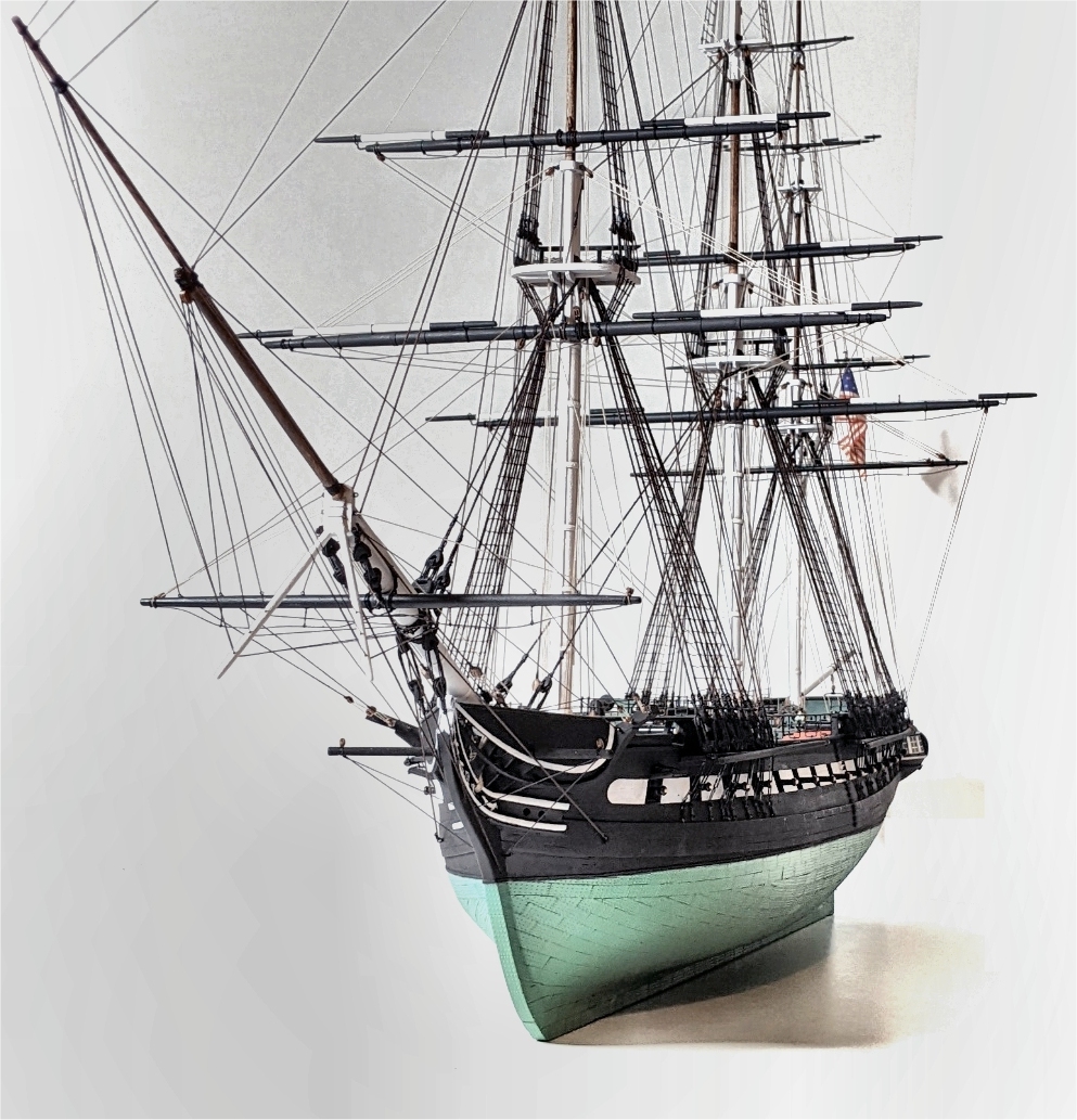 Constitution receiving her final rigging Image of Constitution continuing to being rigged