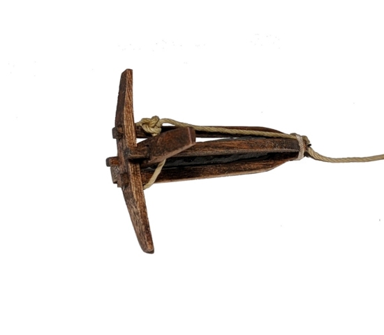 Wood and stone model anchor Image of wood and stone anchor