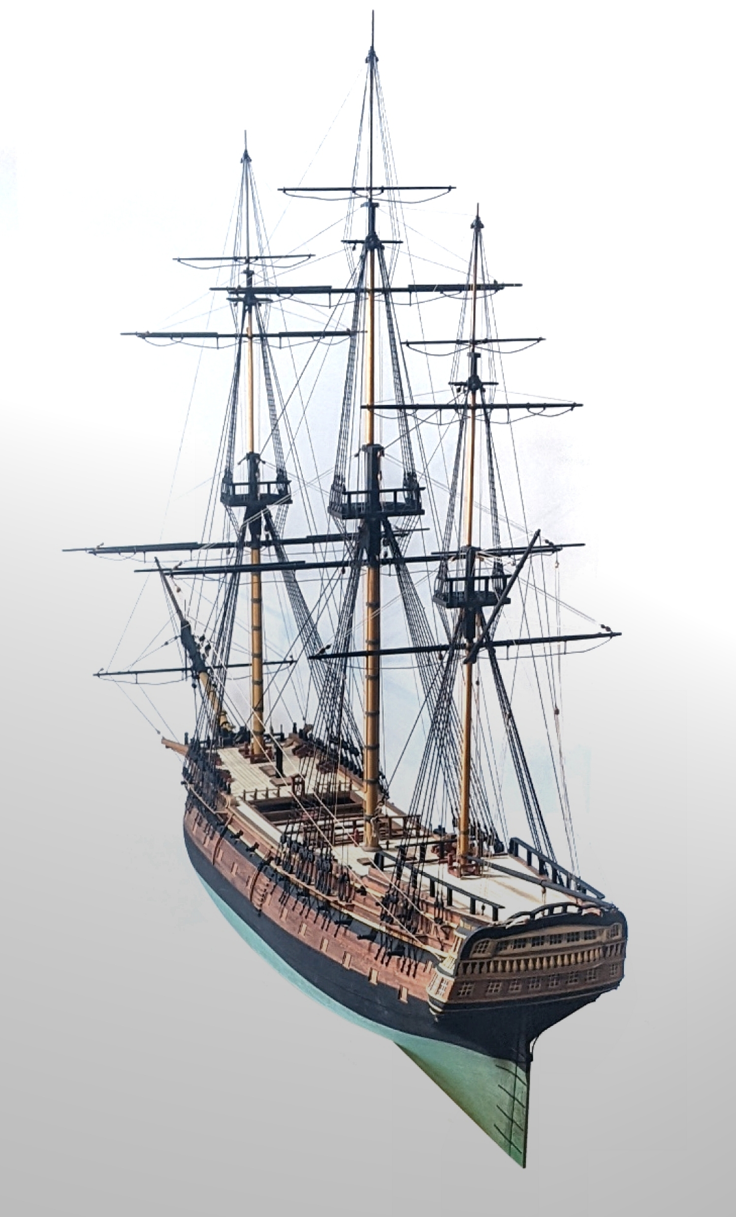 Vanguard's rigging nearing completion